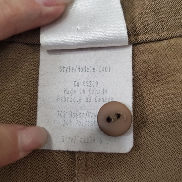 CLEO Tan Cropped Wide-Leg Pants - Picture 6 of 6